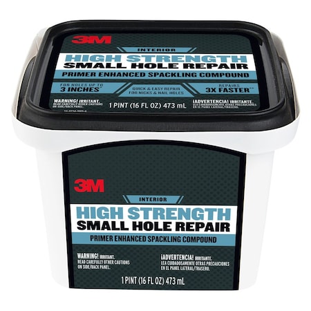 Scotch 3M High Strength Hole Repair Ready to Use White Spackling Compound and Primer in One 16 oz PPP-16-BB